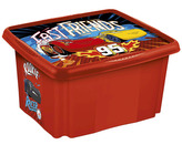 Úložný box s víkem velký "Cars", Červená