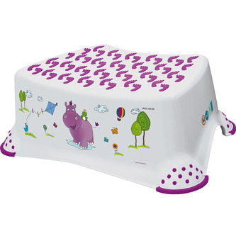Stupínek k WC/umyvadlu "Hippo", Bílá