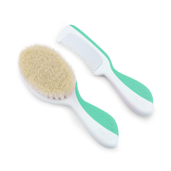 Sada kartáčů na vlasy pro miminka, Cool green