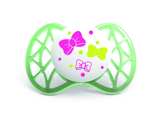 Malé symetrické dudlíky 0M+ 2ks, Pink and Green