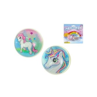 Míček hopík 3.5cm s jednorožcem 2ks na kartě