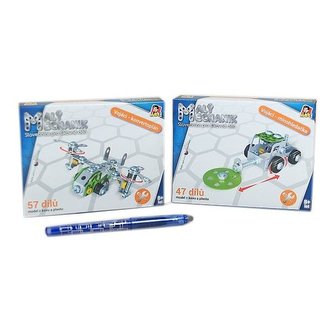 Malý mechanik - vojenská technika, 6ks v boxu,
