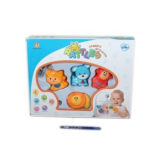 Kolotoč nad postýlku zvířátka 53x38cm 12m+ 2barvy v krabičce