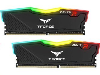 DIMM DDR4 16GB 2666MHz, CL15, (KIT 2x8GB), T-FORCE DELTA RGB (Black)