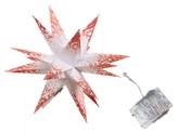 LED hvězda červená 18 cm