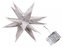 LED hvězda stříbrná 18 cm