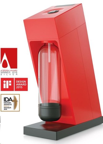 LIMO BAR výrobník sody Edge - červený