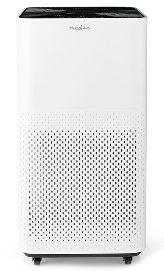 NEDIS čistička vzduchu AIPU300CWT/ 4 rychlosti/ rozsah 45 m2/ výkon 35 W/ šum 30-54 dB/ indikátor kvality vzduchu/ bílá