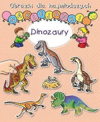 Obrazki dla najmłodszych. Naklejanki. Dinozaury