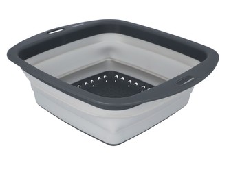 Skládací cedník EASY COOK šedá 27x30 cm Homla