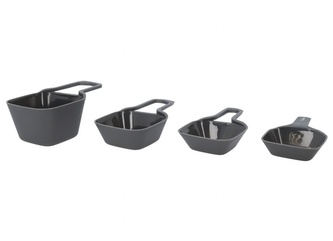 Sada plastových odměrek s rukojetí EASY COOK různé objemy 4 kusy Homla