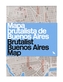 Brutalist Buenos Aires Map / Mapa brutalista de Buenos Aires
