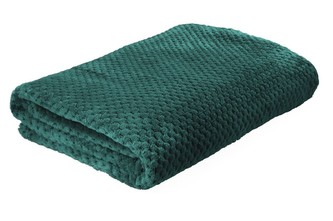 Mikrovláknová deka s jemným vzorem NOA zelená 150x200 cm Homla