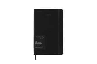 Moleskine Smart plánovací zápisník  2023 L tvrdá vazba černý L