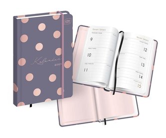 Kalendarz 2023 książkowy A6/192K Metallic Dots
