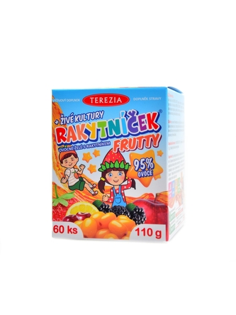 Terezia - Rakytníček Frutty ovocné želé + živé kultury 60 ks