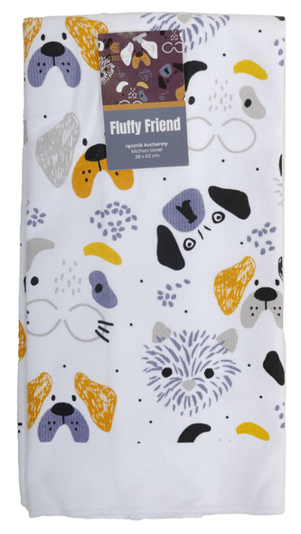 Utěrka FLUFFY FRIEND pejskový motiv mikrovlákno 38x63 cm, Essex Utěrka FLUFFY FRIEND pejskový motiv mikrovlákno 38x63 cm, Essex