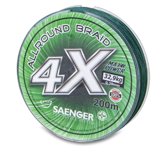 šňůra 4 X Allround Braid 200 m 0,15 mm zelená