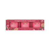 YANKEE CANDLE Peppermint Pinwheels votivní sada 3ks 37g
