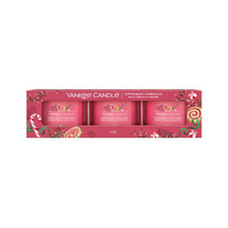 YANKEE CANDLE Peppermint Pinwheels votivní sada 3ks 37g