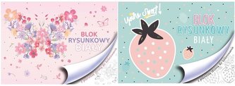 Blok rysunkowy A4/20K biały dziewczynka