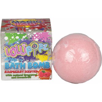 Šumivá koule do vany Lollipopz vůní maliny Šumivá koule do vany Lollipopz vůní maliny