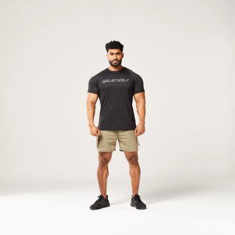 Tričko Code Logo Black - SQUATWOLF - Velikost: M