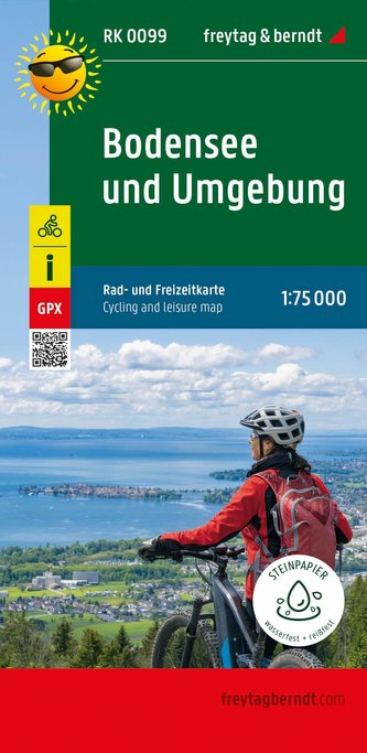 Bodensee und Umgebung, Rad- und Freizeitkarte 1:75.000, freytag & berndt, RK 0099