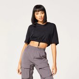 Dámské tričko Code Crop V Neck Black - SQUATWOLF - Velikost: M