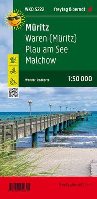 Müritz, Wander-, Rad- und Freizeitkarte 1:50.000, freytag & berndt, WK D5222