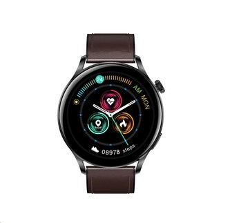 Garett Smartwatch Men Elegance RT tmavě hnědá kůže