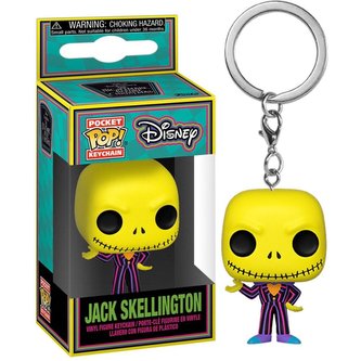 Funko POP Keychain: The Nightmare Before Christmas - Jack (BlackLight edition)