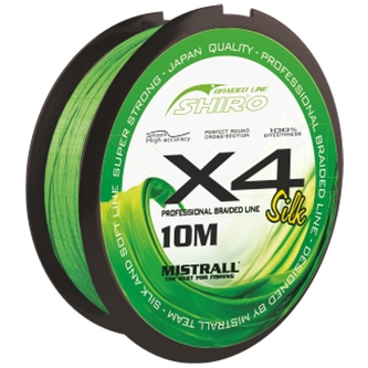 šňůra Shiro braided line X4 0,04mm 10m zelená