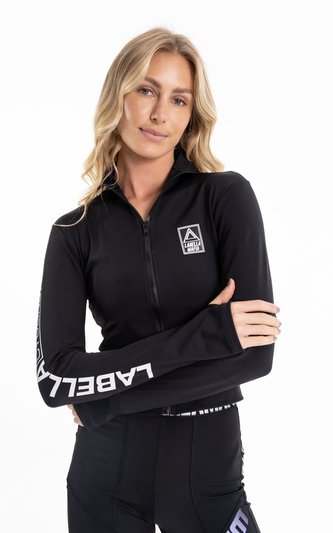 Dámská cyklistická mikina Dopamina Black - LABELLAMAFIA - Velikost: L
