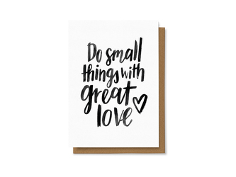 Chaukiss Do small things with great love