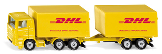 SIKU Blister - DHL kamion s přívěsem SIKU Blister - DHL kamion s přívěsem