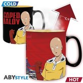 One Punch Man Keramický hrnek měnící 460 ml - Saitama & Garou