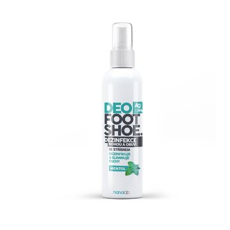 Nanolab DEO FOOT SHOE Mentol 180ml - osvěžující sprej do bot i na nohy se stříbrem