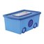 FLORA Úložný box na hračky 40 l - modrý