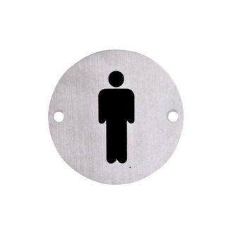 Simex cedulka WC páni, průměr 75 mm, ocel