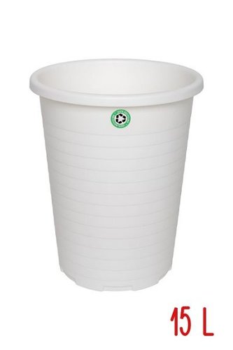 Koš na papír 15 l - bílý