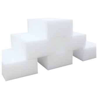 Zázračná čistící houba 6 ks - Melaminová nano houbička bílá  10 x 6 x 2 cm