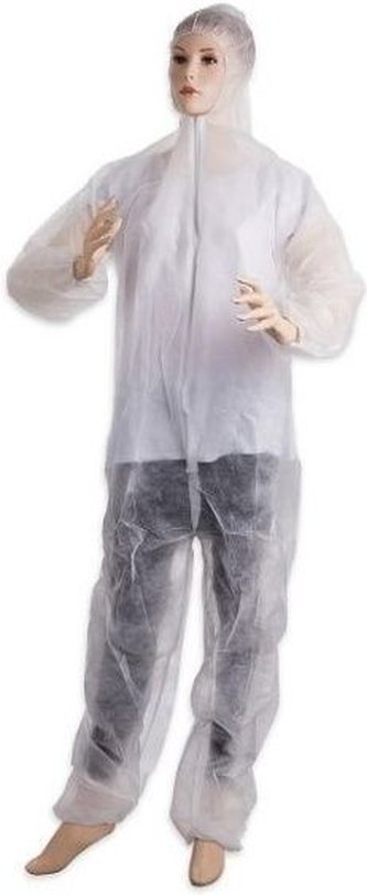 Jednorázová kombinéza z netkané textilie - velikost XL