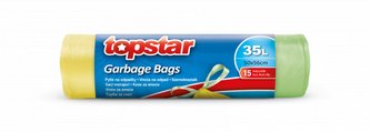 TOPSTAR Pytle na odpadky se zatahovací páskou 35L/15ks
