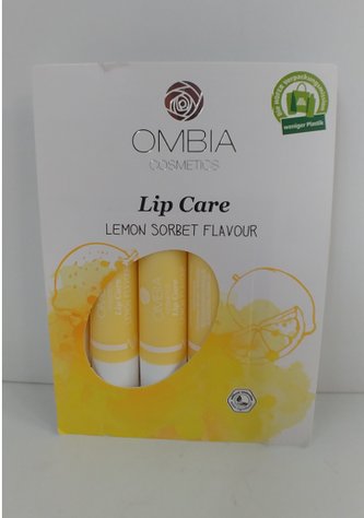 Ombia Balzám na rty, citron - 3 ks