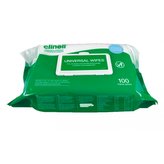 Clinell Zvlhčené dezinfekční utěrky bezalkoholu Universal Wipes BCW 100