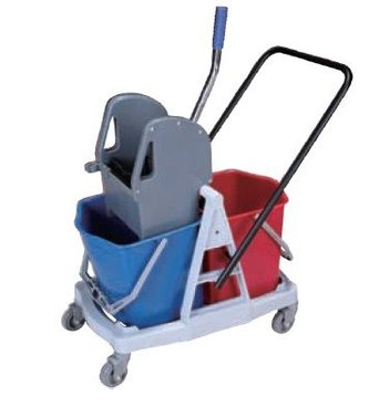 vybaveniprouklid.cz Úklidový vozík 2 x 17 l se ždímačem