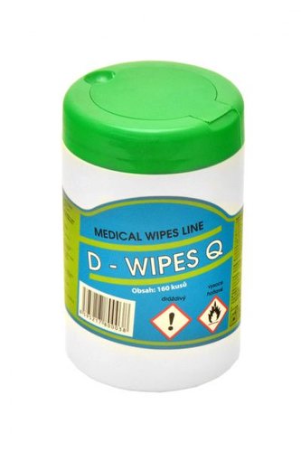 Zvlhčené dezinfekční utěrky Medical wipes line D-WIPES Q