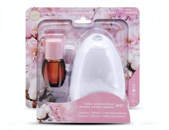 Aroma difuzér Great Air Mist, bílý - vůně jablko a skořice