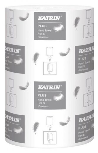 KATRIN PLUS papírové ručníky MIDI v roli, 2 vrstvy, super bílé, 100% celulóza - 12 ks